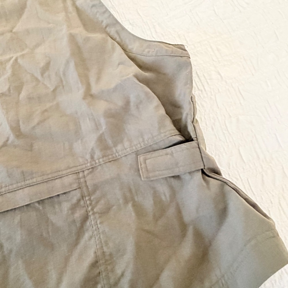 Eddie Bauer Legend Wenatchee Travel Vest XL Green Nylon Utility Fishing Cargo - Picture 6 of 13